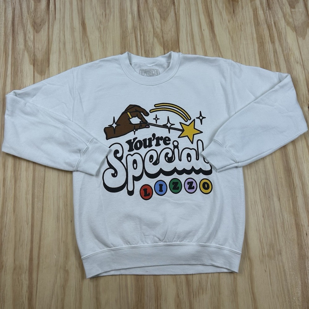 LIZZO You're Special Tour Sweatshirt Adult Small White Official Merch Concert